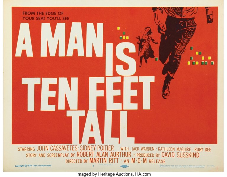 A Man Is Ten Feet Tall (1956) Lobby Card