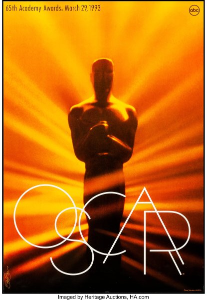 Academy Awards Poster (AMPAS, 1993-1992) - Saul Bass Design