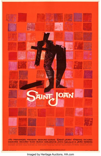 Saint Joan (United Artists, 1957) - One Sheet