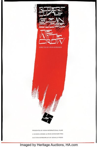 Saul Bass concept poster for unproduced holocaust film The White Crow. (Nova Int. Films) Undistributed