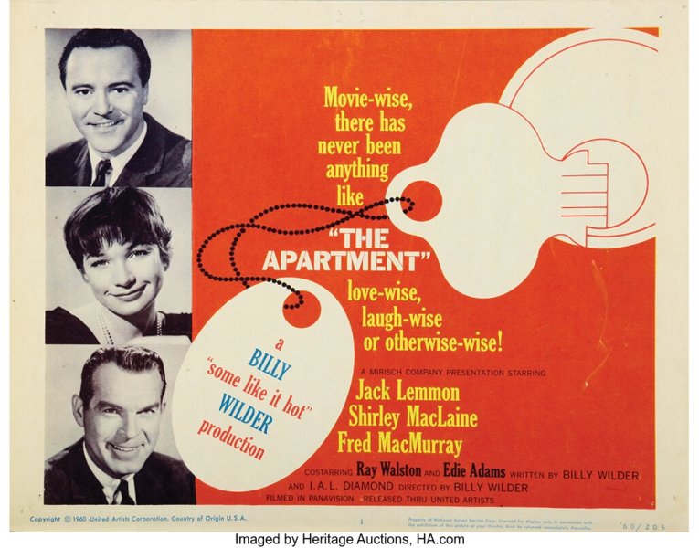 The Apartment (1960) Lobby Card