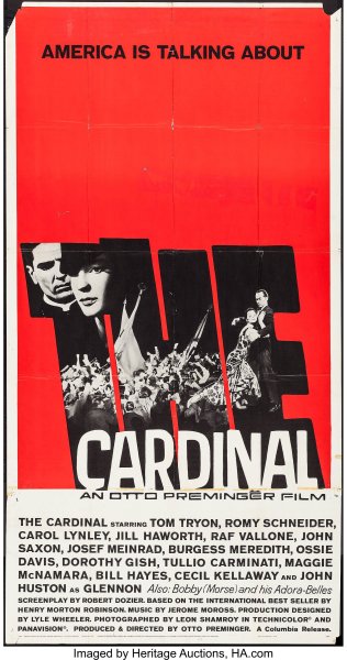 The Cardinal (Columbia, 1963). Three Sheet - Saul Bass Artwork