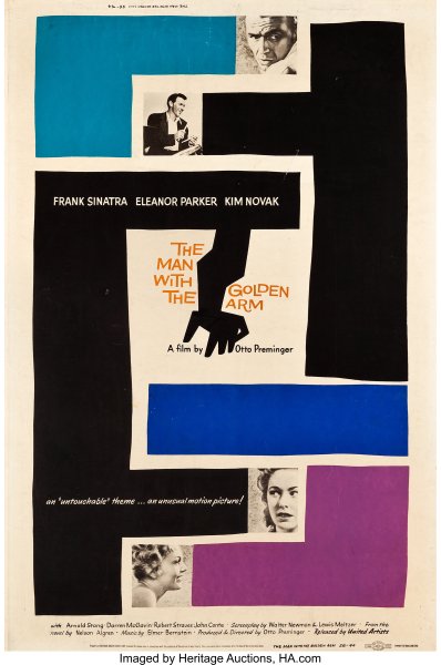 The Man with the Golden Arm (United Artists, 1955) Saul Bass