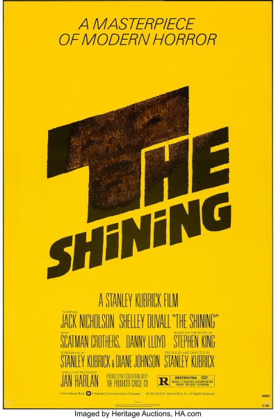 The Shining (Warner Bros., 1980)  One Sheet - Saul Bass Artwork