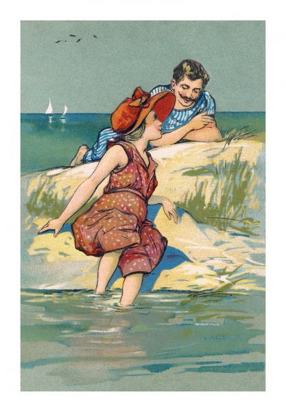 Bathers Postcard