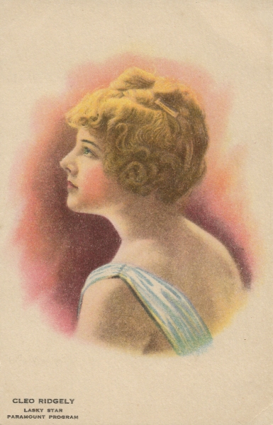 Postcard of Film Star Cleo Ridgely