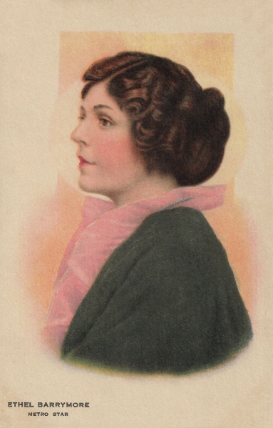 Postcard of Film Star Ethel Barrymore