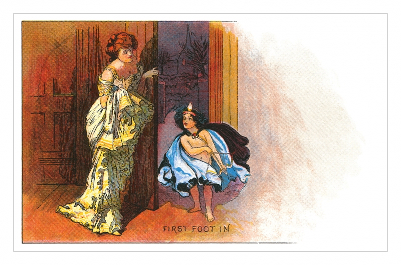 First Foot In Postcard