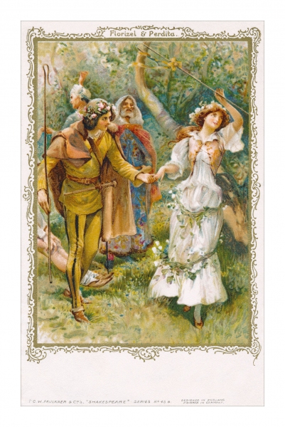 Florizel and Perdita Postcard