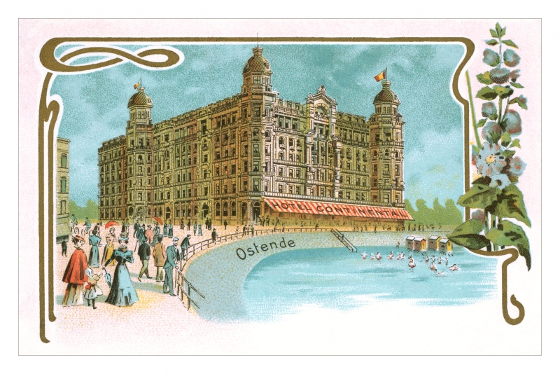 Hotel Continental Ostende Postcard