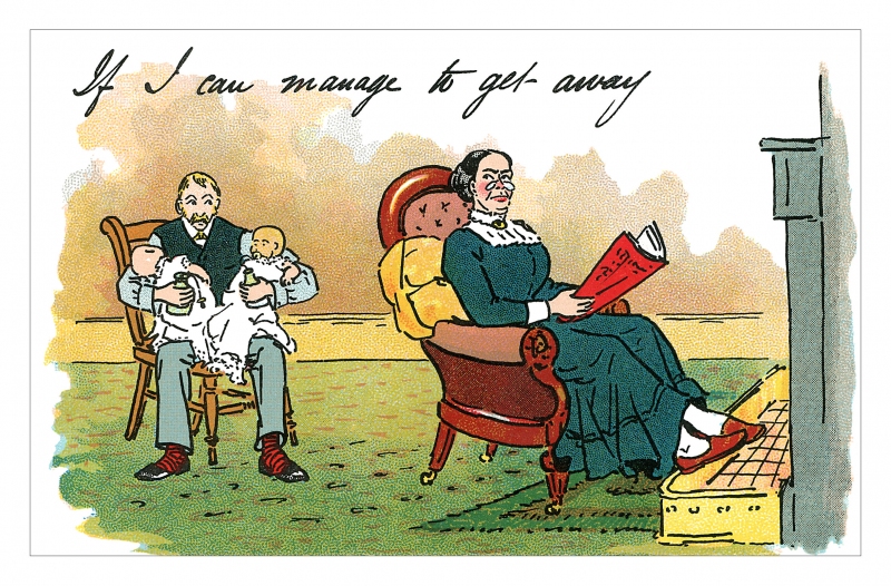 If I Can Manage To Get Away Postcard