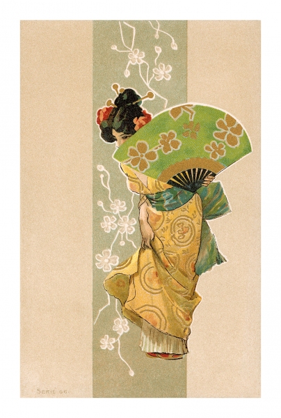 Japanese Lady Postcard