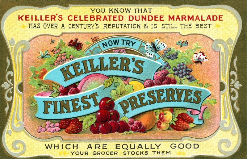 Keillers Preserves Postcard