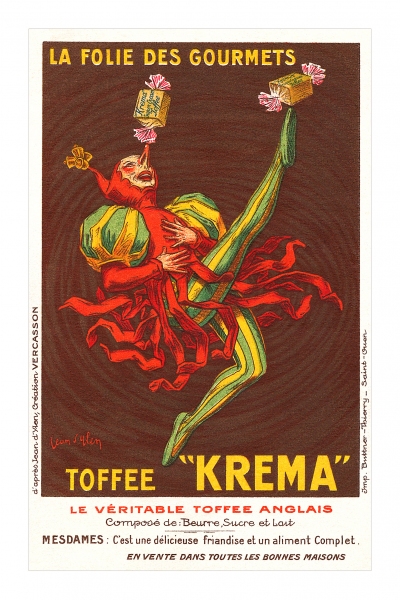 Krema Toffee Postcard