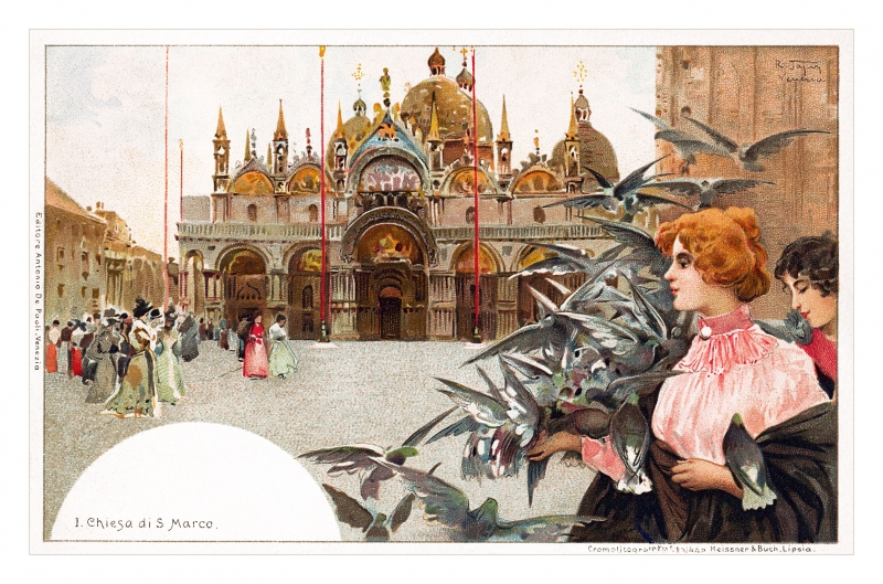 Piazza San Marco Venice Postcard