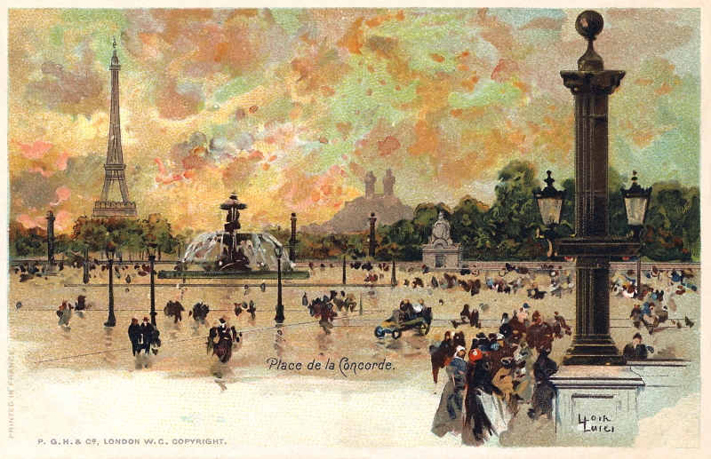 Place De La Concorde Paris Postcard