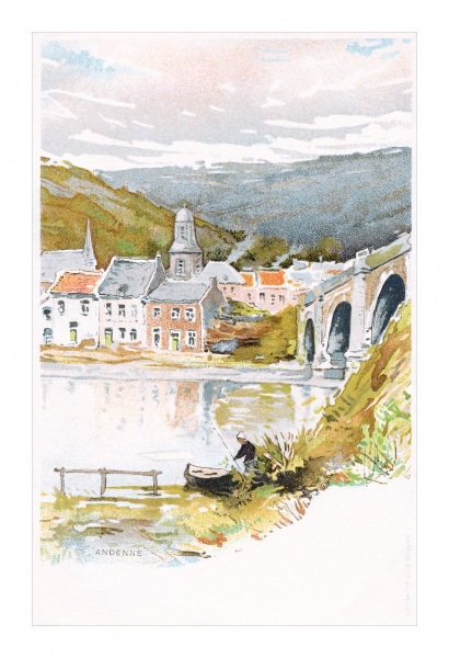 Postcard of Andenne Belgium