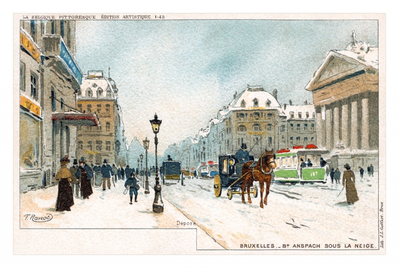 Postcard of Brussels by F Ranot