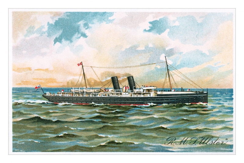 RMS Ulster postcard 1912