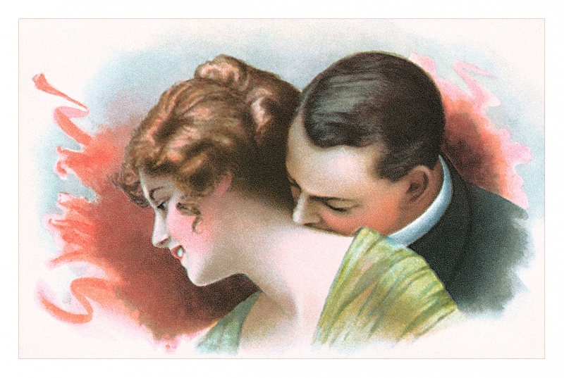 Romance postcard