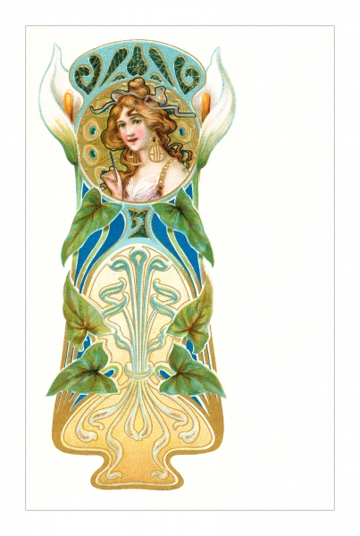 Spanish Art Nouveau Postcard