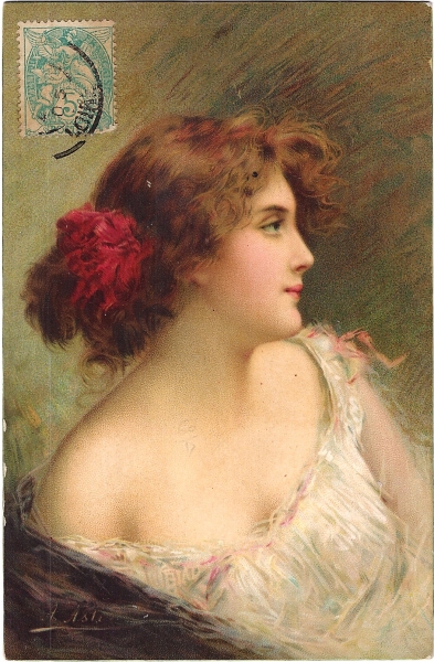 Victorian Woman Postcard