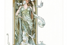 Art Nouveau Postcard by Eva Daniell