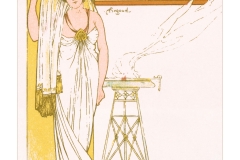 Art Nouveau Postcard of Phryne