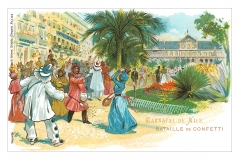 Carnaval De Nice Bataille de Condetti Postcard