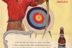 Blatz Beer "Good Taste That Never Misses" Advertisement