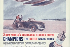 Champion Spark Plugs "2 World Endurance Records..." (1940)