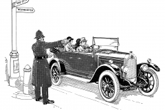 Detail from a 1925 Advertisement for Crossley Motors