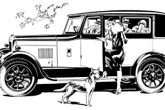 Detail from a 1928 Singer Cars Advertisement