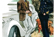 Detail from a 1946 Firestone Tires Advertisement
