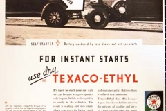 Texaco Ethyl Gasoline Advertisement (December 1938)
