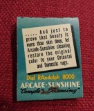 Arcade-Sunshine - 'Complete Cleansing' Matchbook (back)
