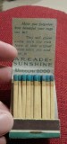 Arcade-Sunshine - 'Complete Cleansing' Matchbook (inside)