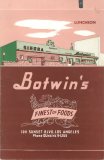 Botwin's Finest of Foods Matchbook