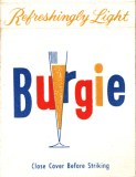 Burgie Beer Matchbook