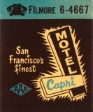 Capri Motel, San Francisco, CA - 2015 Greenwich Street, San Francisco, CA Matchbook