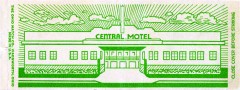 Central Motel, Glendale, CA Matchbook