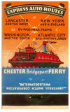 Chester, PA Bridgeport Ferry - Matchbook (back)