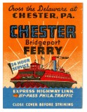 Chester, PA Bridgeport Ferry - Matchbook (front)