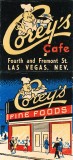 Corey's Cafe, Las Vegas Matchbook