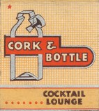 Cork and Bottle cocktail lounge matchbook