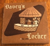 Davey's Locker Restaurant Matchbook (back)