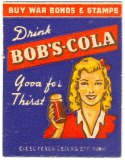 Drink Bob's-Cola - Matchbook (front)