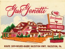 Gus Genetti Hotel Matchbook (front)