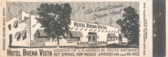 Hotel Buena Vista, Hot Springs, New Mexico matchbook