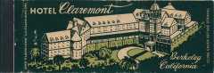 Hotel Claremont matchbook 02